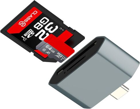 SD Card Reader for IPhone16 15 Pro Adapter USB C to Micro SD(2in1)Camera TF Memory for Apple Android Macbook for IPad Computer Compatible for Samsung Transfer Laptop Flash Accessorie Converter Compact in Saudi Arabia
