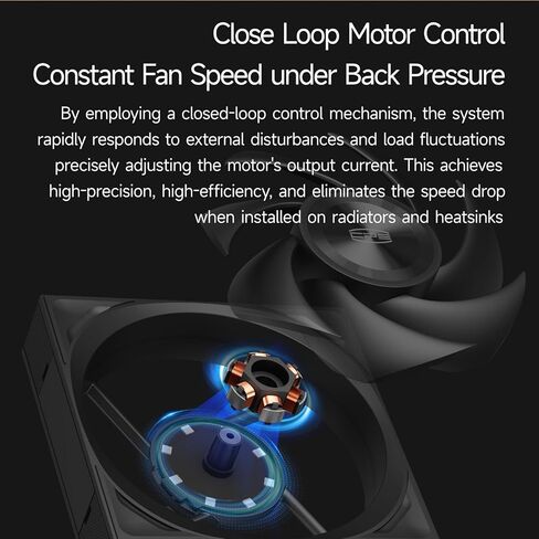 PCCOOLER 120mm PWM Case Fan, Dual Halo Lighting, Wireless Connection Design, Dual Ball Bearing, High Static Pressure, 5V 3-Pin Sync, Single Fan (F7 X120 ARGB Black) in Saudi Arabia