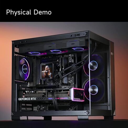 PCCOOLER 120mm PWM Case Fan, Dual Halo Lighting, Wireless Connection Design, Dual Ball Bearing, High Static Pressure, 5V 3-Pin Sync, Single Fan (F7 X120 ARGB Black) in Saudi Arabia