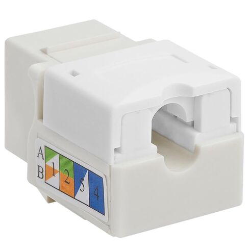 مقبس Cat5e Keystone، إدراج موصل RJ45 90 درجة، تصميم مثقوب للوحات الحائط، ولوحات التصحيح، وكابلات إيثرنت - (50 حزمة) in Kuwait