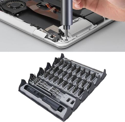 Electric Set, 124 in 1 Precision Kit with 230mAh Battery and Alloy Steel Bits, Repair Tool Kit for Electronics Computer Laptop Watch Phone in Saudi Arabia
