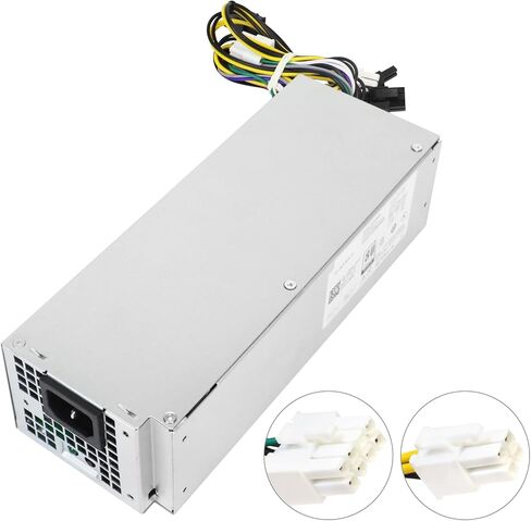 LXun ترقية DPS-600EM-00 مصدر طاقة 600 واط متوافق مع Dell Inspiron 3650 3656 لـ Optiplex 3040 5040 7040 XPS يستبدل مصدر الطاقة HU240AM-00 AC240EM-00 L180ES-00 【8Pin+4Pin+(8/6+2Pin)+8Pin】 in Kuwait
