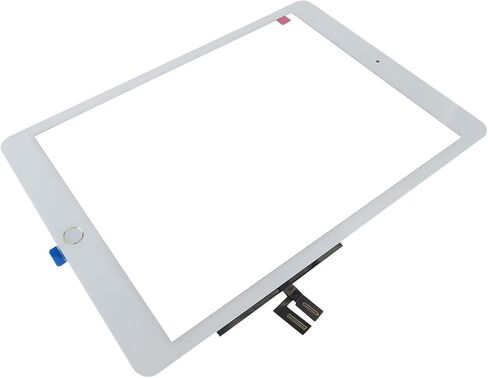USonline911 White 10.2'' Digitizer Glass with Home Button Replacement for iPad 7th 8th Gen Capacitive Touchscreen Scratch-Resistant in Saudi Arabia