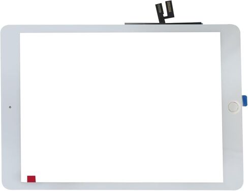 USonline911 White 10.2'' Digitizer Glass with Home Button Replacement for iPad 7th 8th Gen Capacitive Touchscreen Scratch-Resistant in Saudi Arabia