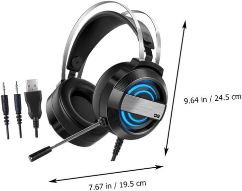 DOITOOL Wired Gaming Headset with Microphone Stereo Over-Ear Headphones for PC and Laptop Noise Cancelling USB Connection for Gamers and Home Use in Saudi Arabia