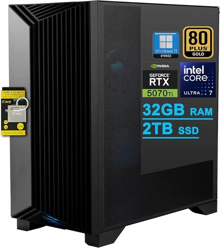 msi Aegis R2 AI 2nd Gaming AI Desktop Intel 24-core Ultra 9 285 64GB RAM 2TB SSD GeForce RTX 5070 Ti 16GB (ما يصل إلى 1406 قمم) 5Gb LAN Wi-Fi7 RGB CPU Air Fan Cooler 80+ Gold PSU Win11Pro w/ICP ملحق in Saudi Arabia