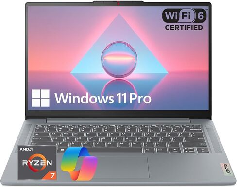 كمبيوتر محمول Lenovo IdeaPad Slim 3 مقاس 15.6 بوصة بدقة FHD | AMD Ryzen 7 7730U (Beats i7-1355U) | ذاكرة الوصول العشوائي 16 جيجابايت | تخزين 1 تيرابايت (512 جيجابايت SSD + 512 جيجابايت خارجي) | Copilot AI | النوع C | WiFi 6 | Windows 11 Pro | حزمة WOWPC 3 in Kuwait