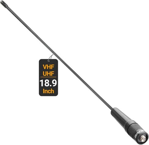 BAOFENG SMA-أنثى هوائي لاسلكي VHF/UHF هوائي راديو هام عالي الكسب 18.9 بوصة لـ Baofeng BF-F8HP Pro AR-5RM UV-21R UV-5R Quansheng K6 UVK5(8) in Kuwait