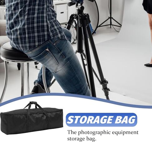 GALPADA Tripod Carrying Case Photography Equipment Storage Bag with Double Zipper Oxford Cloth Portable Organizer for Outdoor Photographers 70x20x20cm in Kuwait