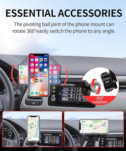 حامل هاتف السيارة لهوندا HRV HR-V 2016 2017 2018 2019 2020 2021 2022 ملحقات، حامل هاتف يدور 360 درجة متوافق مع MagSafe، حامل الهاتف الخلوي لا يؤثر على فتحة التهوية in Kuwait