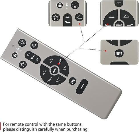 PZL Replacement RF396B Remote Control fit for Tempur Pedic, for Tempur Ergo, for Keeson JLDK.111.13.01 Adjustable Bed in Saudi Arabia