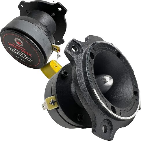 Gravity 2X WZ40TWBK 2400 Watts Maximum Power Handling Warzone Series Heavy Duty Titanium Super Tweeter Loud Speaker 4-Ohms Black Frame -2nd Gen in Kuwait