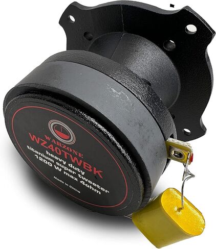 Gravity 2X WZ40TWBK 2400 Watts Maximum Power Handling Warzone Series Heavy Duty Titanium Super Tweeter Loud Speaker 4-Ohms Black Frame -2nd Gen in Kuwait