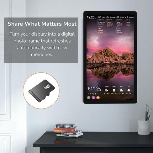Pre-Loaded DAKboard OS Micro SD Card for Raspberry Pi - DIY Smart Home Display, Shared Family Calendar & Organizer with to-Dos & Digital Photo Frame in Saudi Arabia