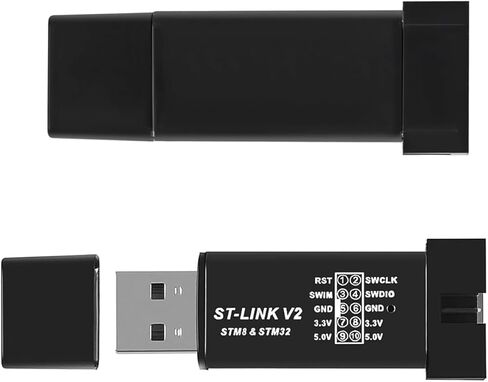 2 قطعة ST-Link V2 محاكي تنزيل مبرمج صغير STM8 STM32 محاكي تنزيل مع كابل ، لون عشوائي in Saudi Arabia