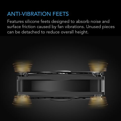 AC Infinity MULTIFAN S4، مروحة USB هادئة 140 مم، معتمدة من UL لجهاز الاستقبال DVR PlayStation Xbox تبريد خزانة الكمبيوتر (حزمة من 2) in Kuwait