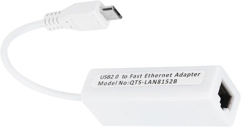 BRRNOO Micro USB to RJ45 Ethernet Adapter, with 100Mbps Fast Ethernet for 1.3 W, Supports MacOS in Saudi Arabia