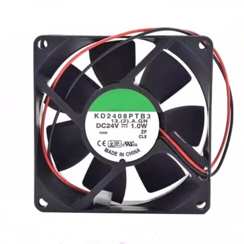 KD2408PTB3 DC 24V 1.0W 80x80x25mm مروحة تبريد بسلكين in Kuwait