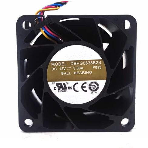 DBPG0638B2S DC 12V 3.00A 60x60x38mm مروحة تبريد 4 أسلاك in Kuwait