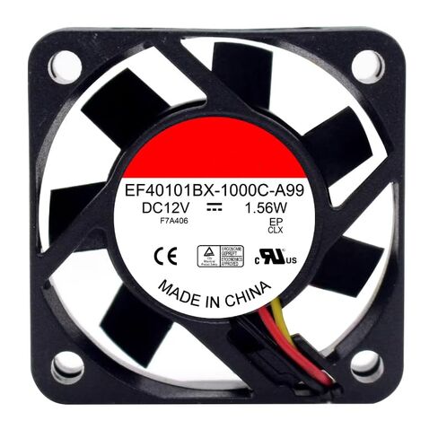 EF40101BX-1000C-A99 DC 12V 1.56W 40x40x10mm مروحة تبريد 3 أسلاك in Kuwait