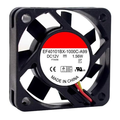 EF40101BX-1000C-A99 DC 12V 1.56W 40x40x10mm مروحة تبريد 3 أسلاك in Kuwait