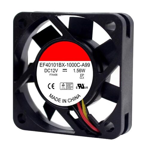 EF40101BX-1000C-A99 DC 12V 1.56W 40x40x10mm مروحة تبريد 3 أسلاك in Kuwait