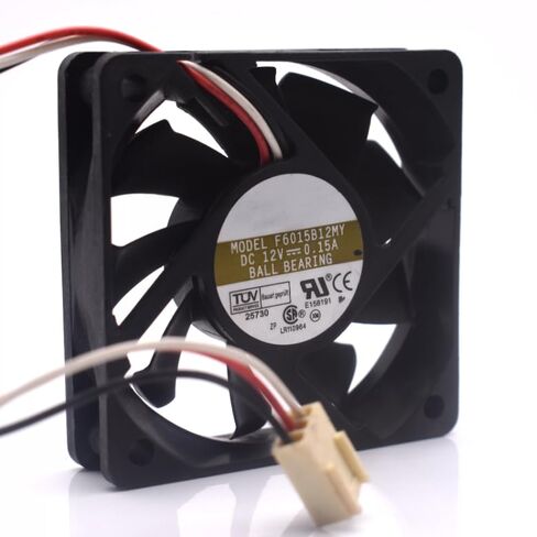 F6015B12MY DC 12V 0.15A 60x60x15mm 3-Wire Cooling Fan in Saudi Arabia