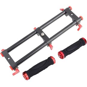Dual Handle Camera Gimbal Stabilizer Rig, Professional Camera Stabilizer with Quick Release Mount, Anti - Slip Dual Handles for Feiyu MOZA Beholder, Lightweight Aluminum All in Saudi Arabia