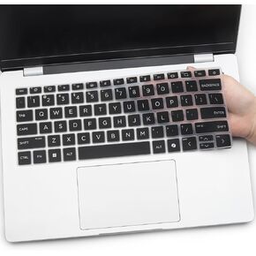 غطاء لوحة المفاتيح لجهاز HP EliteBook Ultra G1i 14، HP OmniBook Ultra Flip 2 في 1 كمبيوتر محمول Next Gen AI PC 14 بوصة 14t-fh000، 14-fh0047nr، 2024 HP Spectre x360 2 في 1 كمبيوتر محمول 16 بوصة 16-aa 16t-aa لوحة مفاتيح - أسود in Kuwait