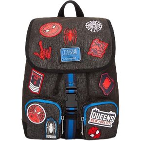 حقيبة ظهر صغيرة من Loungefly Marvel Spider-Man Icons Patches - BoxLunch حصرية متعددة الاستخدامات in Kuwait