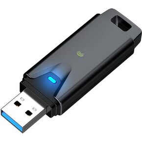 محول واي فاي USB للألعاب من PUSOKEI، واي فاي 6 ثلاثي الموجات 3000 ميجابت في الثانية مع 6 جيجاهرتز، بطاقة شبكة لاسلكية للتوصيل والتشغيل فائقة السرعة لألعاب الكمبيوتر المكتبي والكمبيوتر المحمول والبث in Kuwait