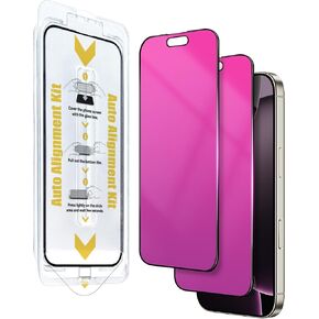 واقي شاشة متدرج لهاتف iPhone 17 Pro Max لهاتف iPhone17ProMax مقاس 6.9 بوصة من الزجاج المقسى [تركيب تلقائي] مضاد للتجسس ومضاد للضوء الأزرق وحماية العين عالي الدقة ومضاد للخدش ولا يوجد فقاعات in Kuwait