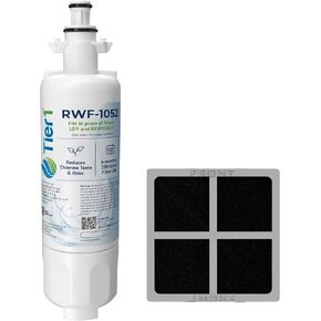 Tier1 ADQ36006101 Refrigerator Water & Air Filter Combo | Replacement for LG LT700P, ADQ36006102, Kenmore 46-9690, 469690, ADQ36006101-S, RFC1200A, WSL-3, FML-3, LT120F, Fridge Filter in Kuwait