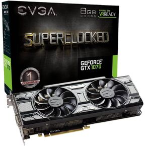 EVGA GeForce GTX 1070 SC GAMING ACX 3.0 الإصدار الأسود، 8 جيجابايت GDDR5 LED، دعم DX12 OSD (PXOC) 08G-P4-5173-KR in Kuwait