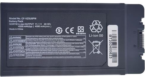 استبدال بطارية الكمبيوتر المحمول CF-VZSU0PW لجهاز Panasonic TOUGHBOOK CF-54 CF-54F0961NE CF54 Series CF-VZSU0LW CF-VZSU0PR CF-VZSU0GW[11.1 فولت 46 وات] in Kuwait