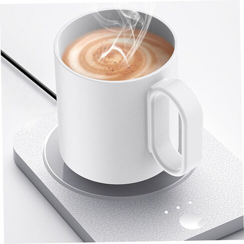 جهاز تسخين الأكواب، جهاز تسخين أكواب القهوة القابل لإعادة الشحن - قاعدة تسخين للمكتب، المكتب، الاستخدام المنزلي، محمول (أبيض) in Kuwait