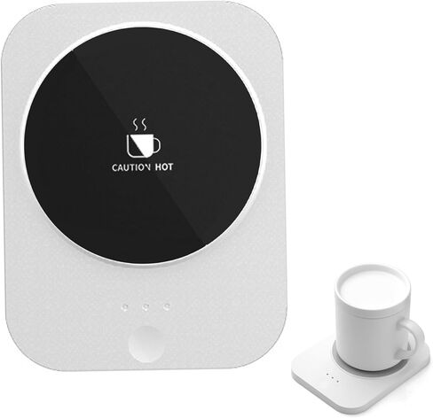 جهاز تسخين الأكواب، جهاز تسخين أكواب القهوة القابل لإعادة الشحن - قاعدة تسخين للمكتب، المكتب، الاستخدام المنزلي، محمول (أبيض) in Kuwait