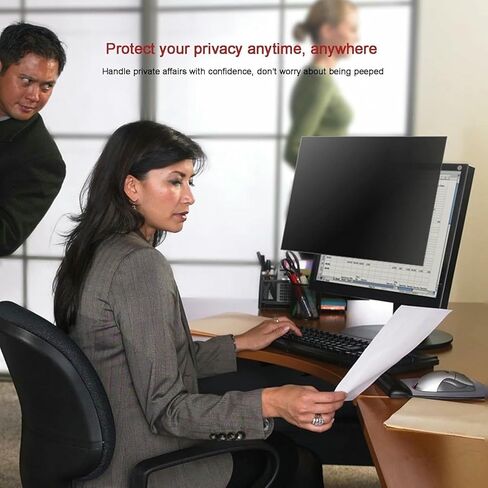 فلتر شاشة لخصوصية الكمبيوتر، واقي شاشة أكريليك قابل للإزالة، حماية ضد الضوء الأزرق للعين لشاشات مقاس 19-32 بوصة in Saudi Arabia