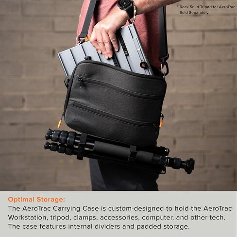 مجموعة أدوات Tether Tools AeroTrac Workstation الكل في واحد (منصة AeroTrac، - قابلة للطي ومحمولة - مع أرجل، وحامل أكواب، وخطافات، ومشابك، وأشرطة تقنية، وحقيبة حمل، وعارضة بأربعة رؤوس، وذراع جانبي وبكرة برأسين in Saudi Arabia