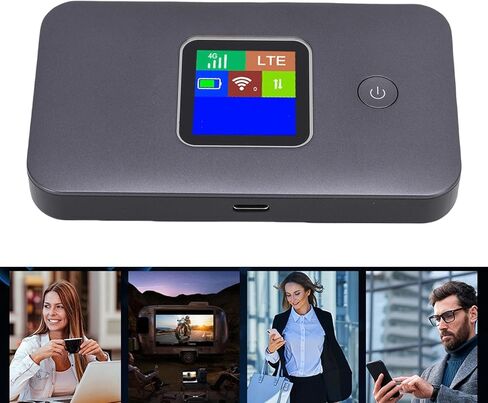 EBTOOLS 4G Mobile Hotspot، نقطة اتصال WiFi محمولة، تدعم 10 أجهزة متصلة، بطارية 3000mah، راوتر WiFi محمول 4G، 300Mbps، يدعم معظم البلدان، للسفر، المنزل in Saudi Arabia