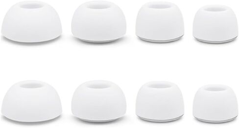 4 Pairs Ultra-Soft Silicone Replacement Ear Tips for Airpods Pro/2nd Gen, Charging Case Fit(XS/S/M/L) in Saudi Arabia