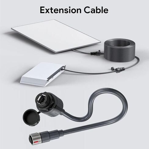 WALFRONT Rectangular Satellite SPX Male to RJ45 Adapter for Performance Gen3 Ethernet Cable Extension Connector 23AWG in Saudi Arabia