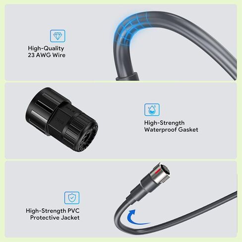 WALFRONT Rectangular Satellite SPX Male to RJ45 Adapter for Performance Gen3 Ethernet Cable Extension Connector 23AWG in Saudi Arabia