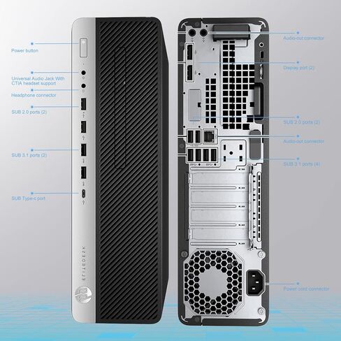 HP Elitedesk 800 G3 SFF 7th Gen Barebone - أضف محرك الأقراص الثابتة الخاص بذاكرة الوصول العشوائي لوحدة المعالجة المركزية (CPU). in Saudi Arabia