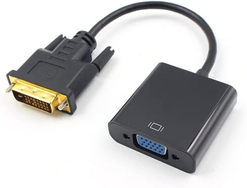 كابل محول Gadpiparty Dvi إلى Vga Dvi-d إلى Vga محول ذكر إلى شاحن أنثي مدخل دبوس الإخراج in Kuwait