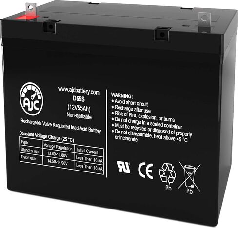 بطارية إنذار AJC Simplex 2081-9296 12V 55Ah - هذه علامة تجارية بديلة in Kuwait