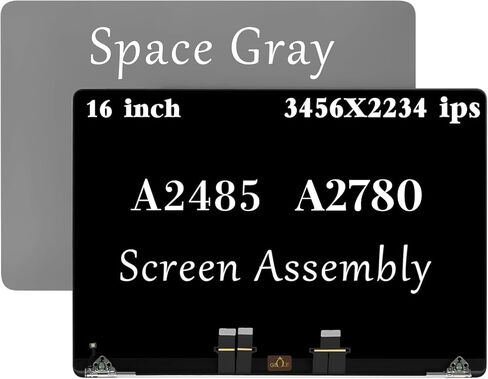 بديل شاشة A2485 لجهاز MacBook Pro 16 بوصة M1 2021 A2485 A2780 EMC 3651 EMC 8103 661-21969 661-21968 مجموعة شاشة LCD (رمادي فلكي) in Kuwait
