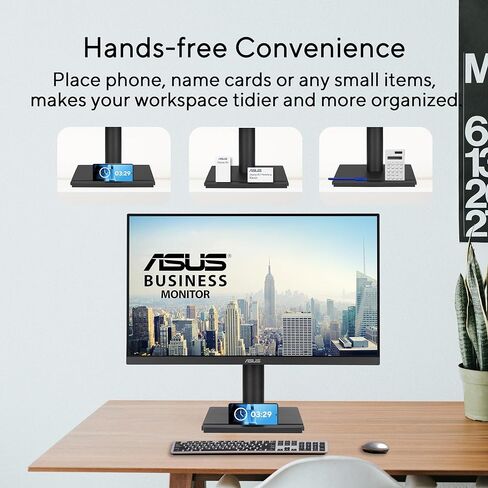 شاشة الأعمال ASUS مقاس 24 بوصة بدقة 1080 بكسل (VA249QGS) - IPS، دقة عالية كاملة، بدون إطار، 120 هرتز، مزامنة متكيفة، 1 مللي ثانية، HDMI، منفذ DisplayPort، VGA، العناية بالعين، إضاءة زرقاء منخفضة، مريحة، قابلة للتركيب على الحائط وفقًا لمعايير VESA، ضمان 3  in Kuwait