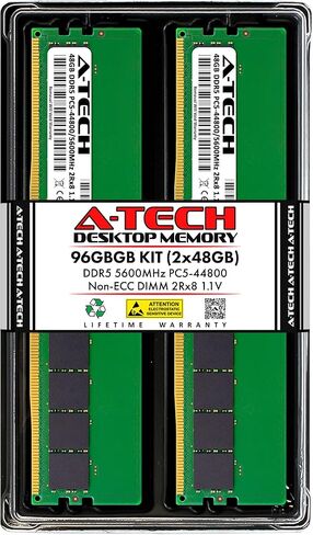 A-Tech 32GB RAM for ASUS ROG Strix B650E-I Gaming WiFi, X670E-I Gaming WiFi Motherboard | DDR5 5600MHz PC5-44800 DIMM 2Rx8 1.1V 288-Pin Non-ECC UDIMM Memory Upgrade in Saudi Arabia