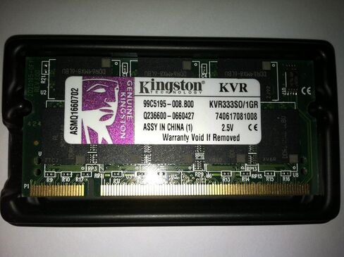 ذاكرة الكمبيوتر المحمول Kingston ValueRAM 1 جيجا بايت 333 ميجا هرتز DDR Non-ECC CL2.5 SODIMM in Kuwait